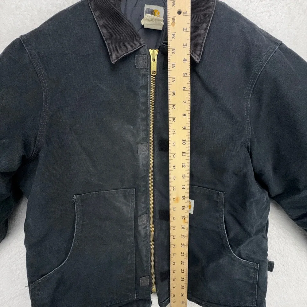 Carhartt Sandstone Jacket Arctic Quilt Lined Mens Large 44 J02 BLK Black